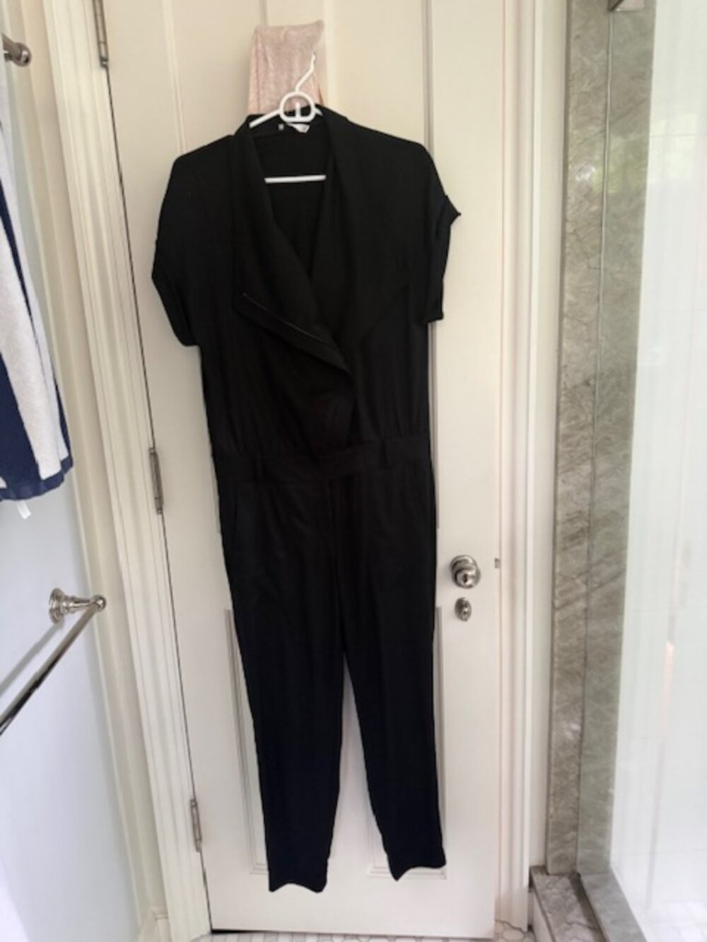 Vince Black Linen Jumpsuit